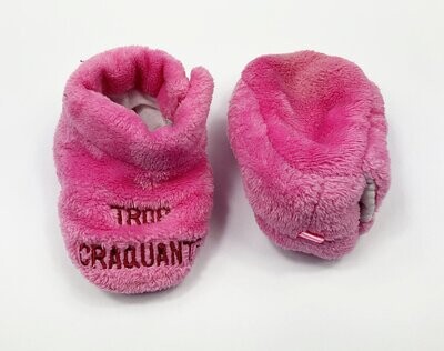 AUTRE - chaussons doux "trop craquante" - 3/6 mois