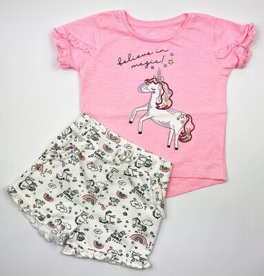 PRIMARK - Ensemble licorne tee shirt et short - 18 mois