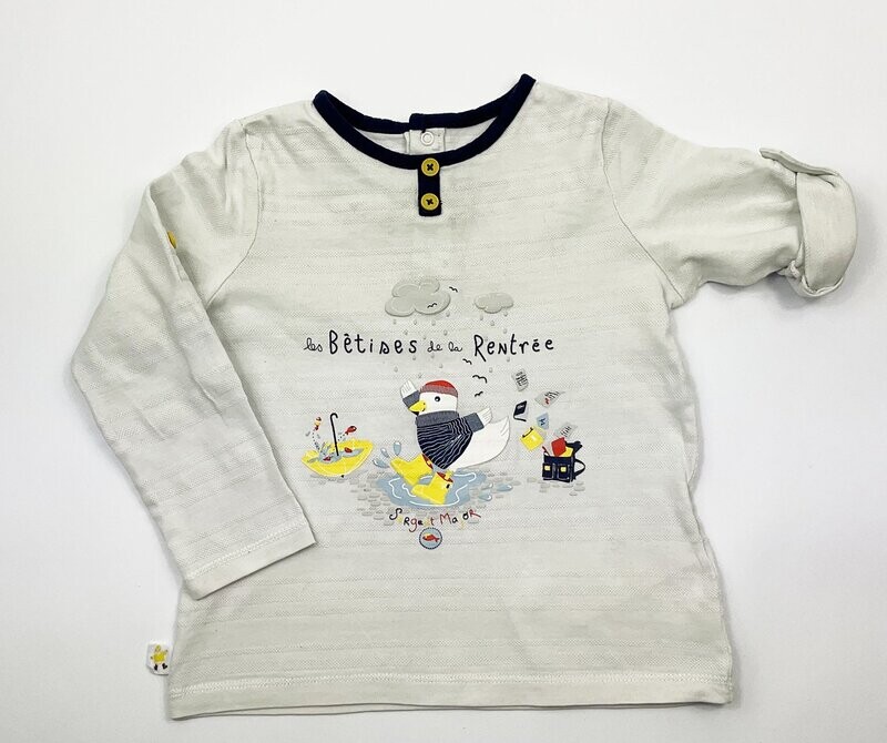 SERGENT MAJOR - Tee-shirt ML les bêtises de la rentrée - 24 mois