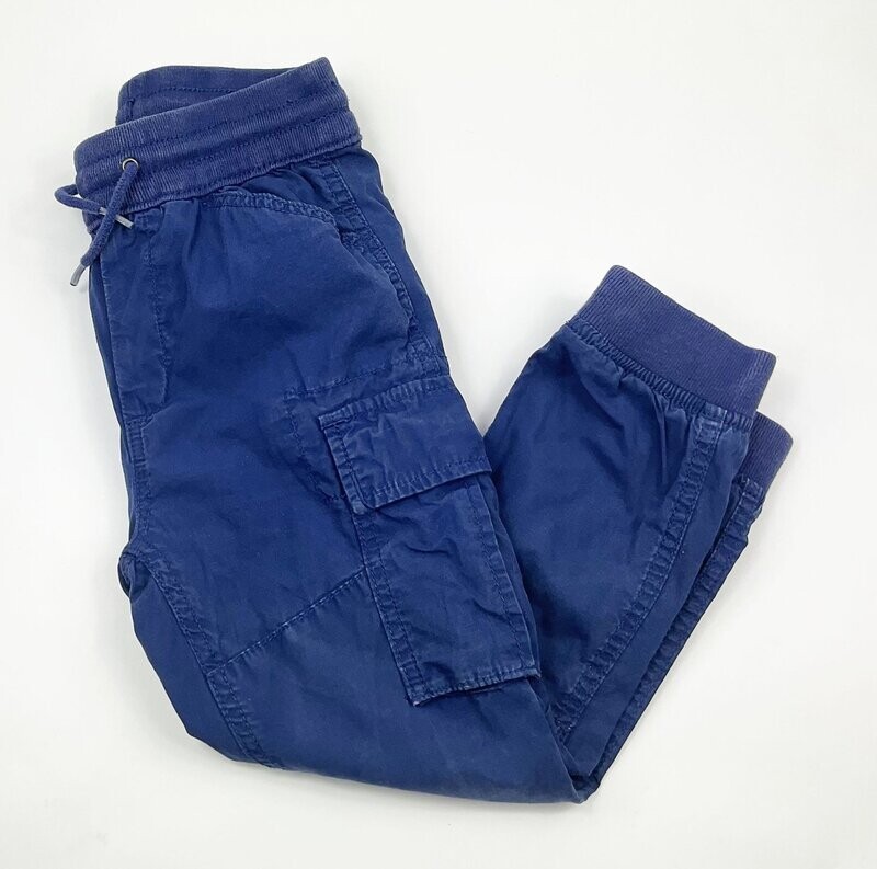 GAP - pantalon bleu cargo - (S) 7 ans