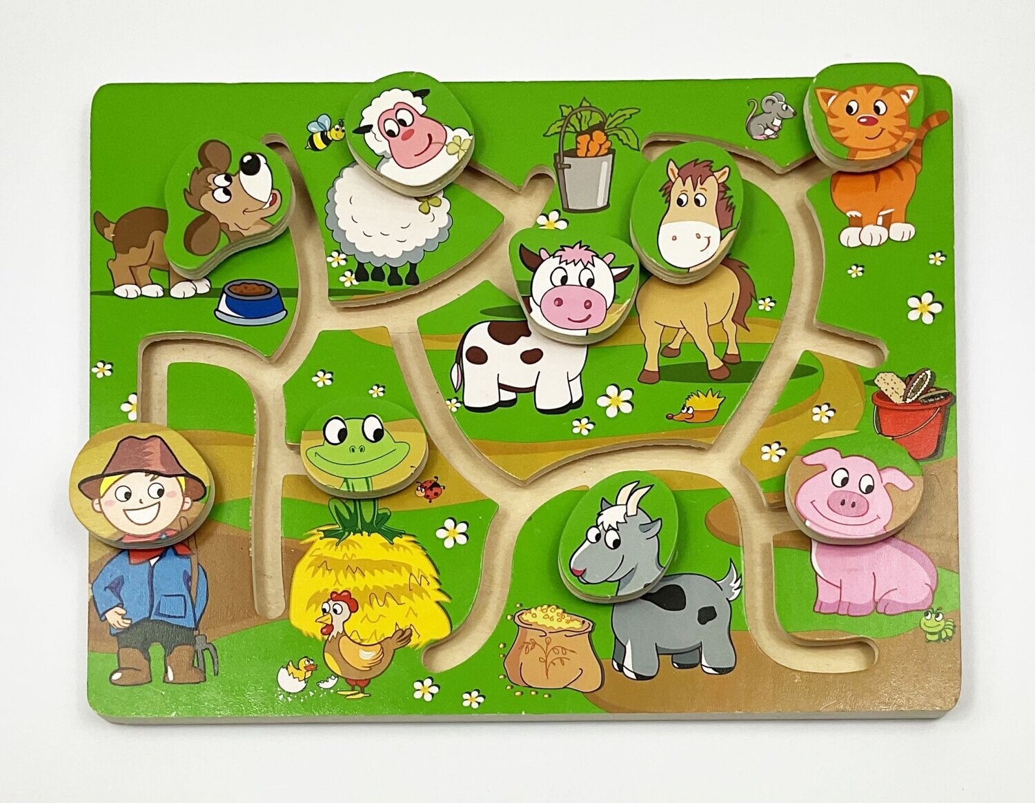 Verbeelding Effectiviteit strottenhoofd PLAYTIVE JUNIOR - Puzzle coulissant animaux de la ferme
