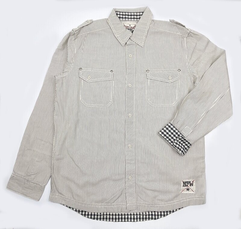 HPW - chemise blanche à rayures ML - 14 ans