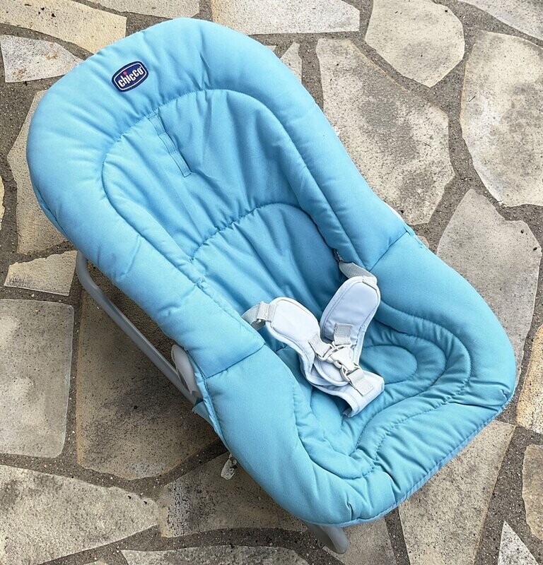 CHICCO - Relax bleu harnais gris