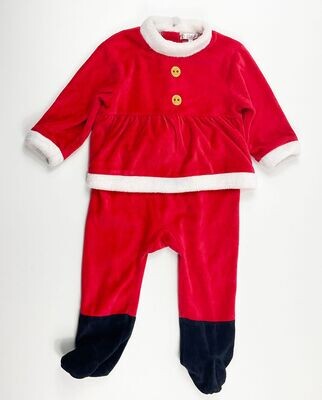 KITCHOUN - pyjama velours père Noël - 18 mois