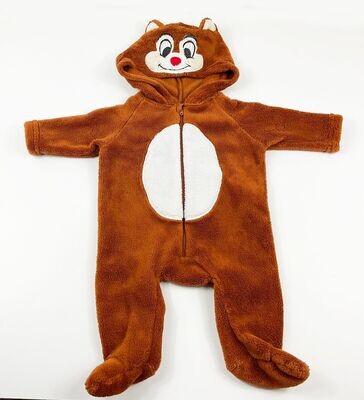 DISNEY - Surpyjama tout doux marron Tic et Tac - 3 mois