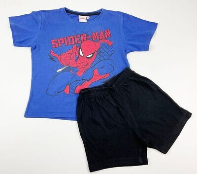 MARVEL - Pyjashort bleu/noir de Spiderman - 5 ans