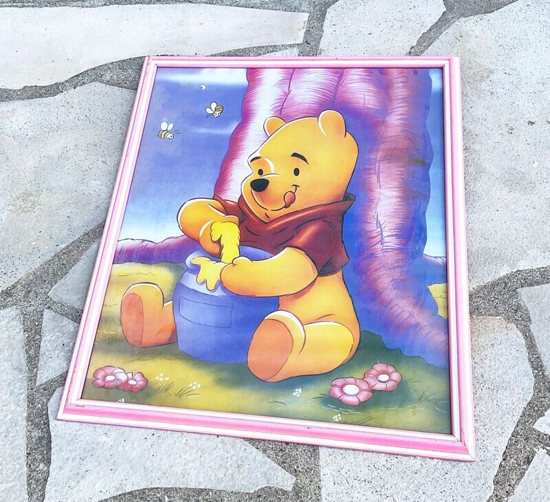 DISNEY - Grand tableau décoratif avec Winnie the pooh 46x46 cm