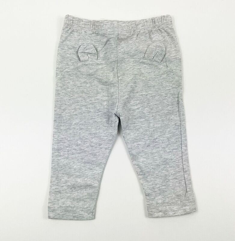 NOUKIE'S - Legging gris clair chiné avec oreilles à l'arrière - 6 mois