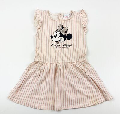 DISNEY - robe légère à rayures avec Minnie love spring - 3 ans