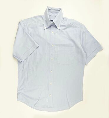 CYRILLUS - chemise MC bleu ciel Oxford - 14 1/2 ans