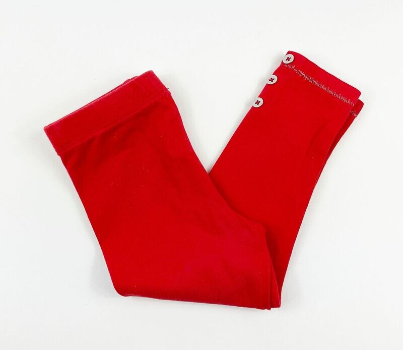 ORCHESTRA - Legging long rouge avec boutons - 18 mois