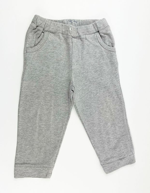 BOUT'CHOU - pantalon de jogging gris chiné - 18 mois