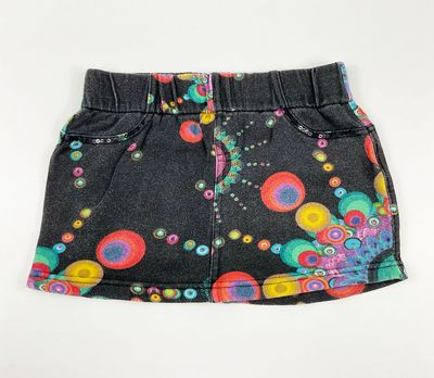 DESIGUAL - jupe multicolore avec sequins aux poches - 7/8 ans