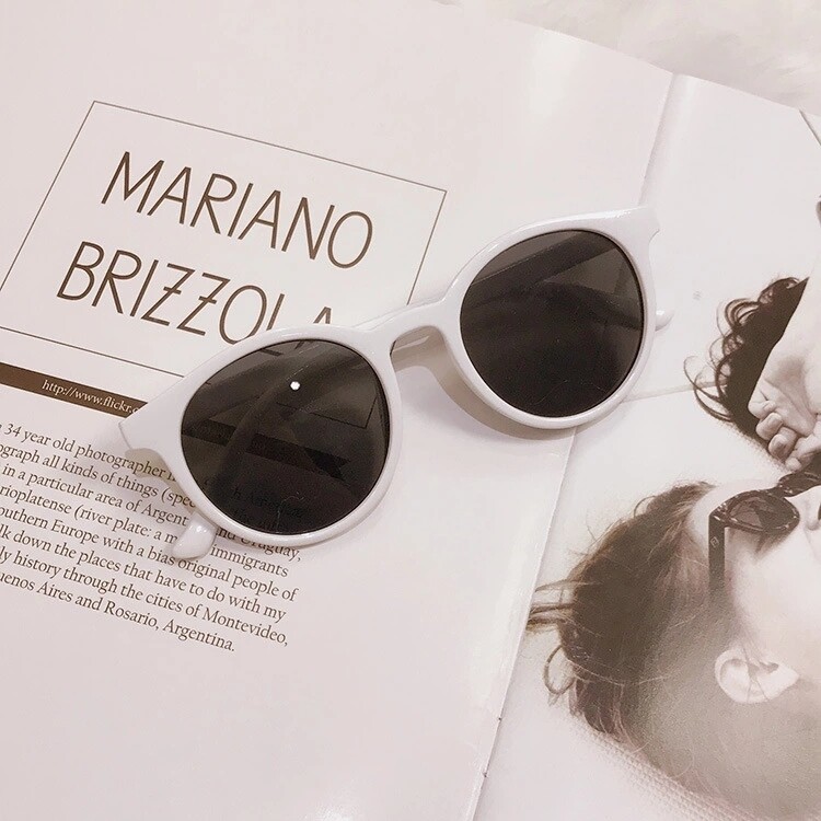 Round Sunglasses Women Brand Designer Vintage