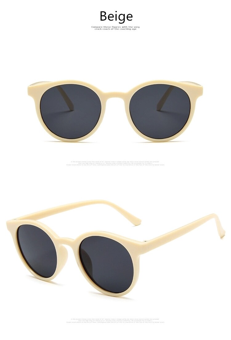 Round Sunglasses Women Brand Designer Vintage