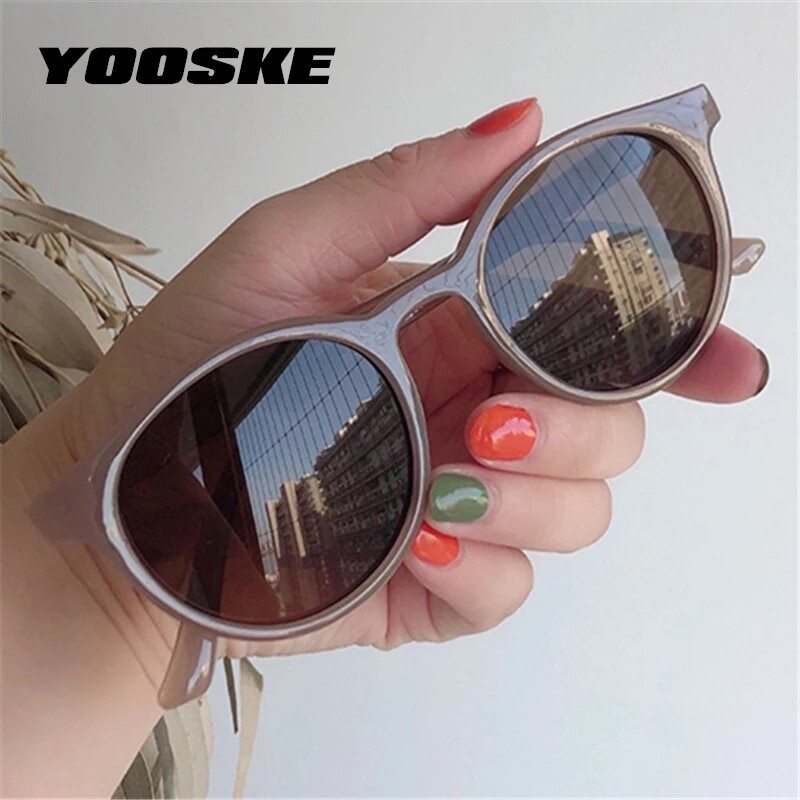 Round Sunglasses Women Brand Designer Vintage