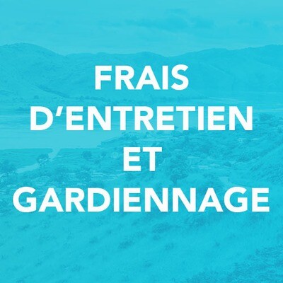 FRAIS D'ENTRETIEN