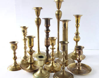 Vintage Brass/Gold Candlesticks
