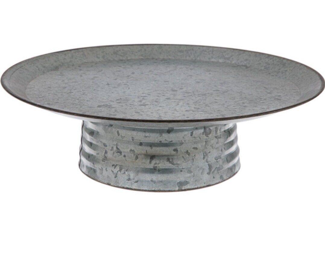 Galvanized Cake Stand