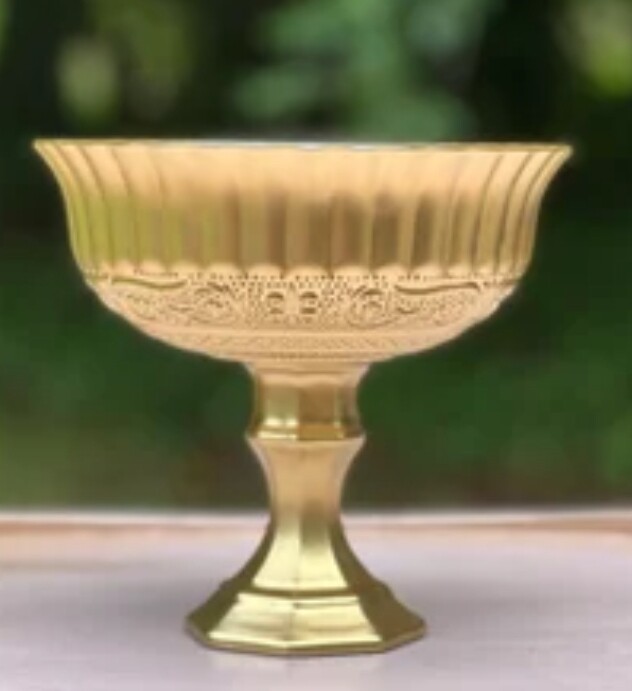 Gold Floral Bowl
