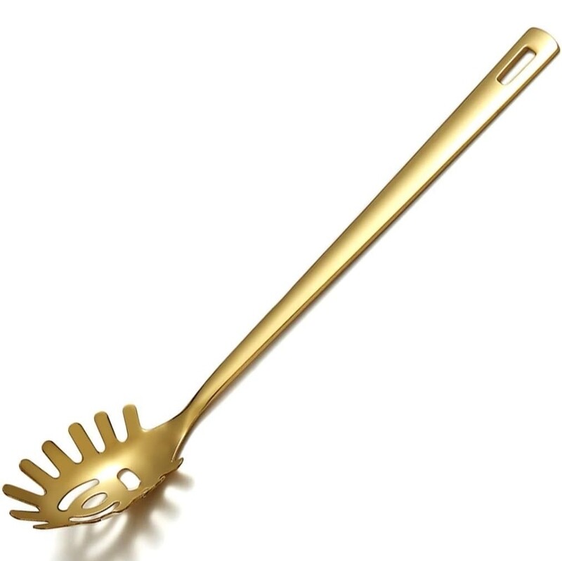 Gold Pasta Spoon