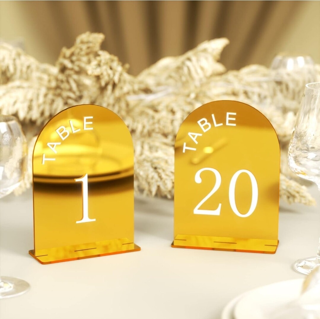 Gold Table Numbers