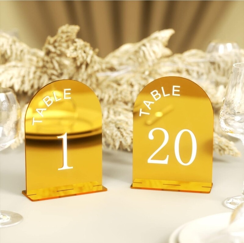 Gold Table Numbers