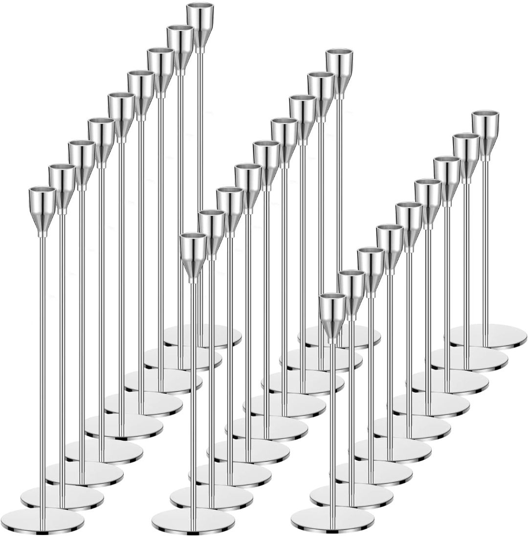 Silver Candlestick Holders