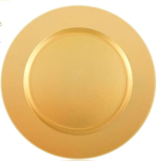 Gold Smooth Charger Plate