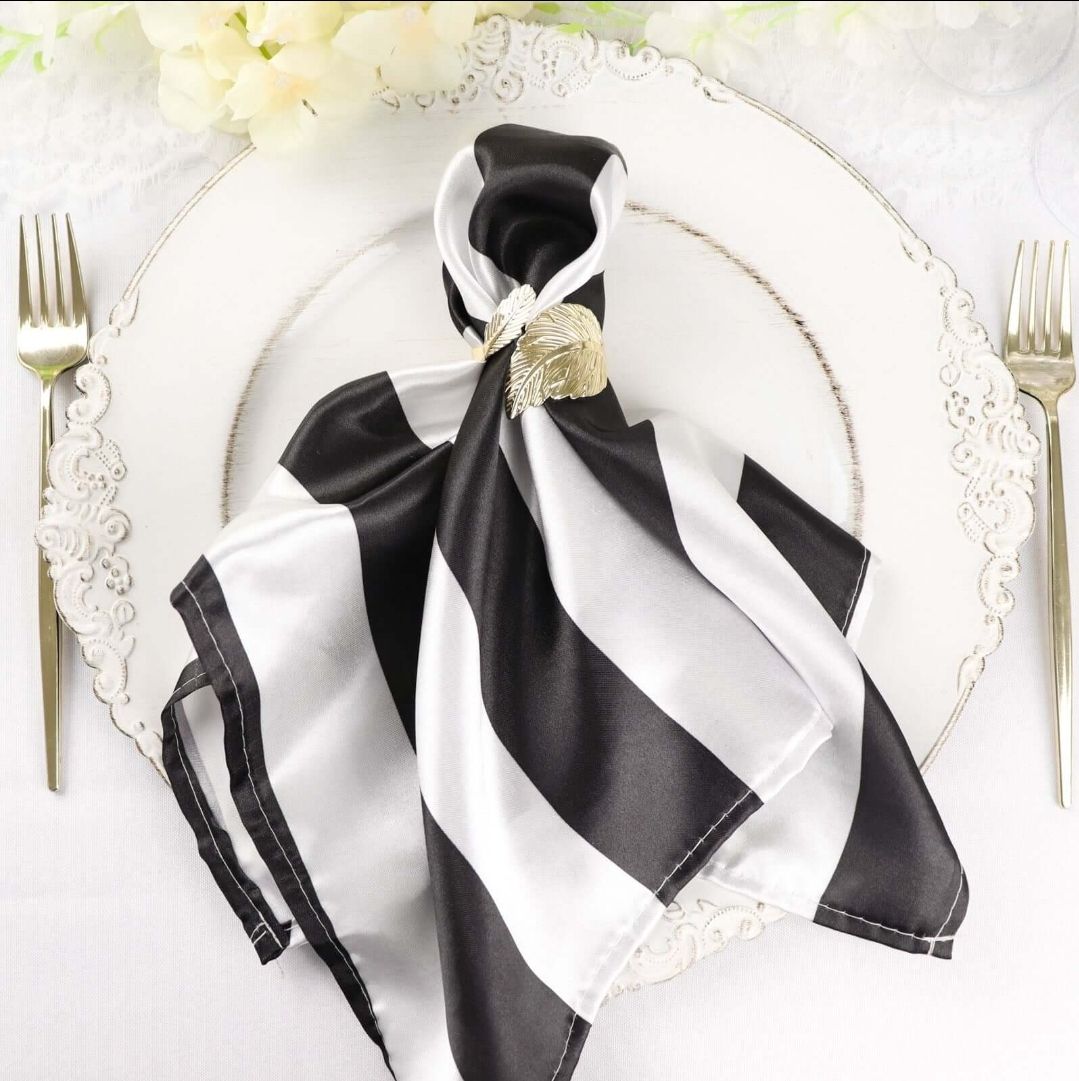 Black and White Napkins
