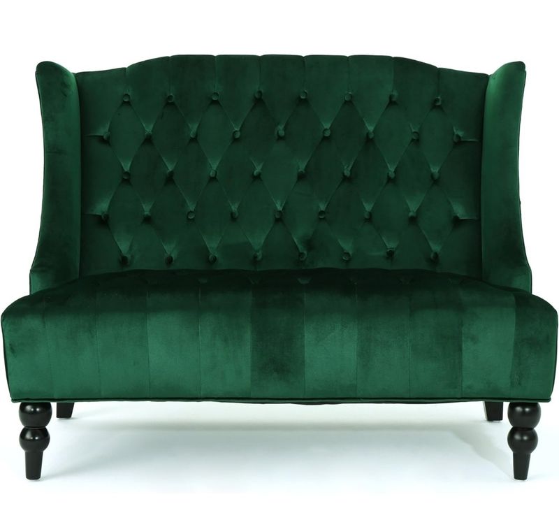 Emerald Green Loveseat