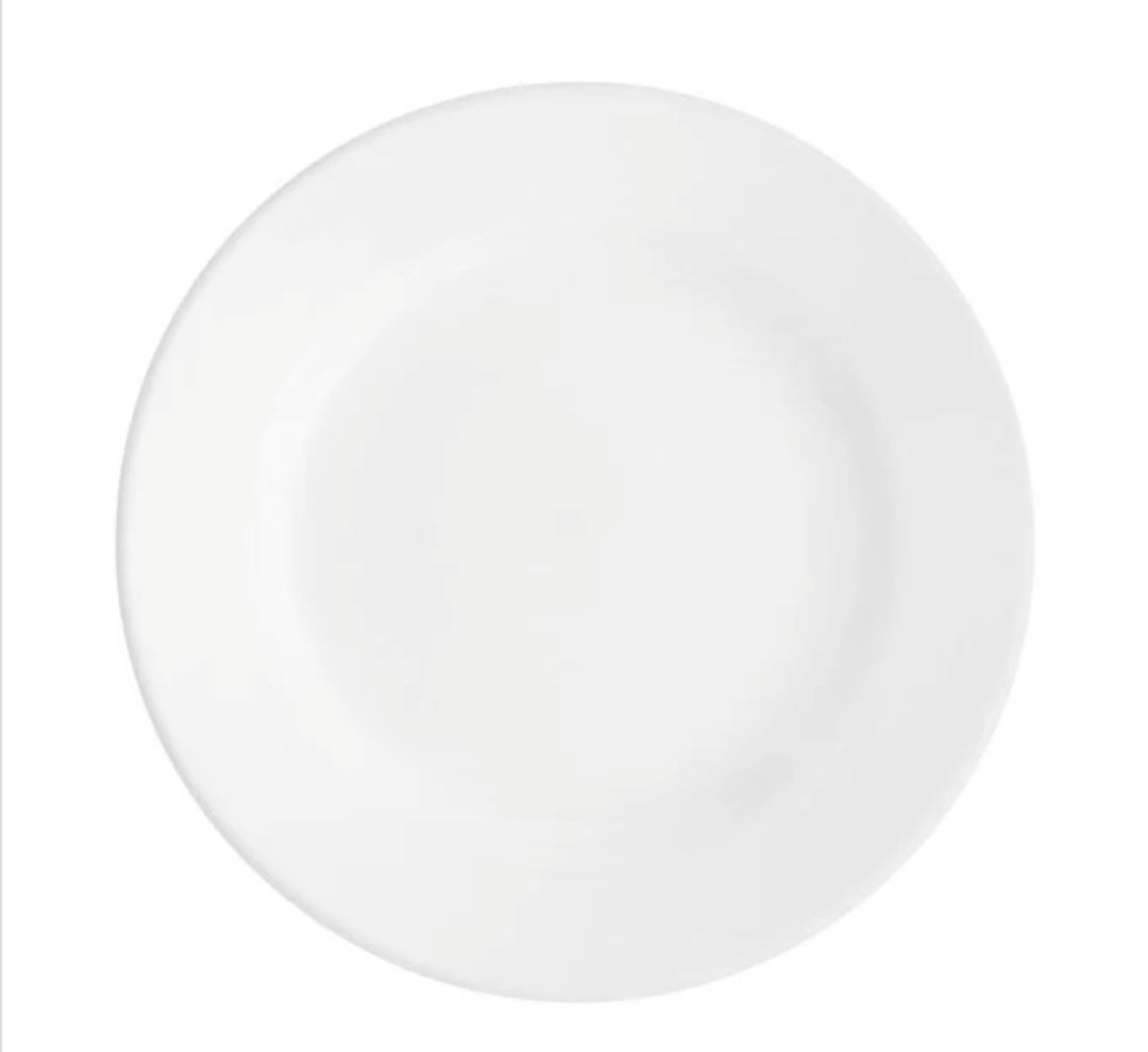 White Dessert Plate
