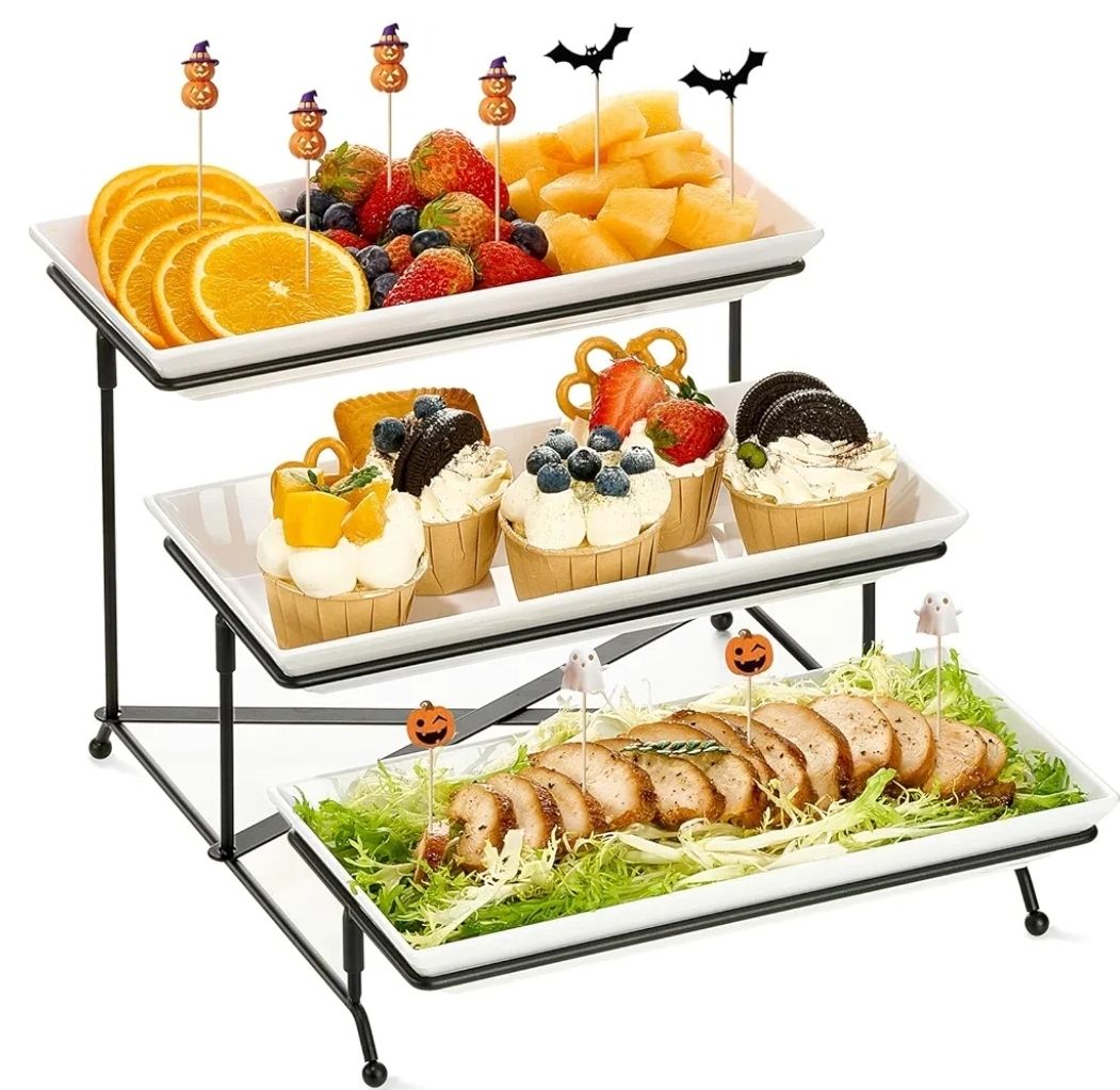 3 tier Glass tray