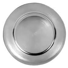 Silver Plain Charger Set (10)