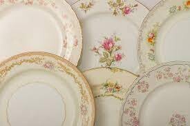 Mixed China Plates Set (10)