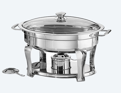 Round Chafing Dish with sterno