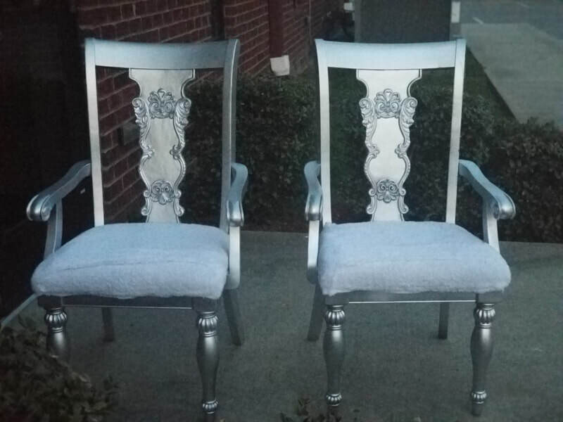 Silver Chair Set