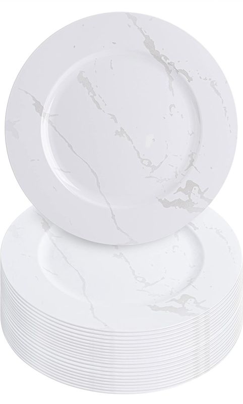 Marble Print Charger Set (10)