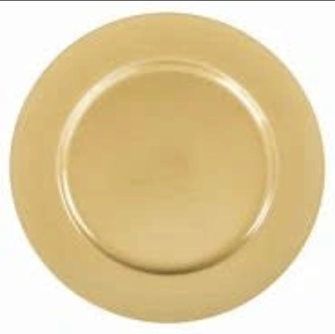 Gold Smooth Charger Set (10)