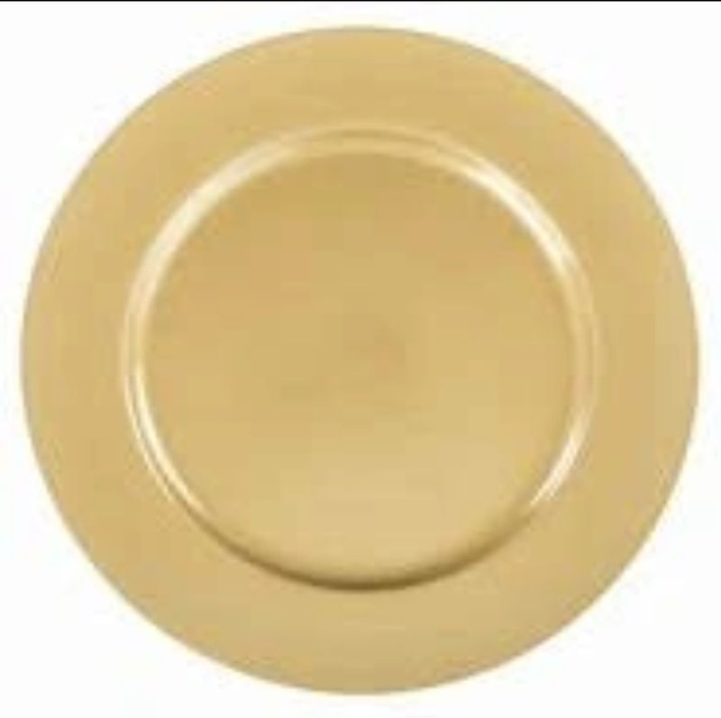 Gold Smooth Charger Set (10)