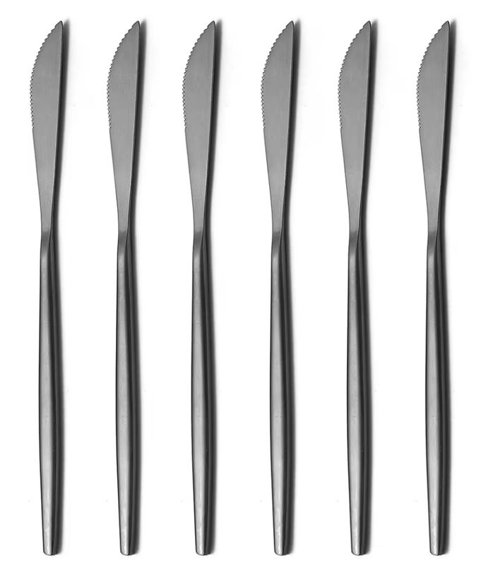 Black Dinner Knife Set (10)
