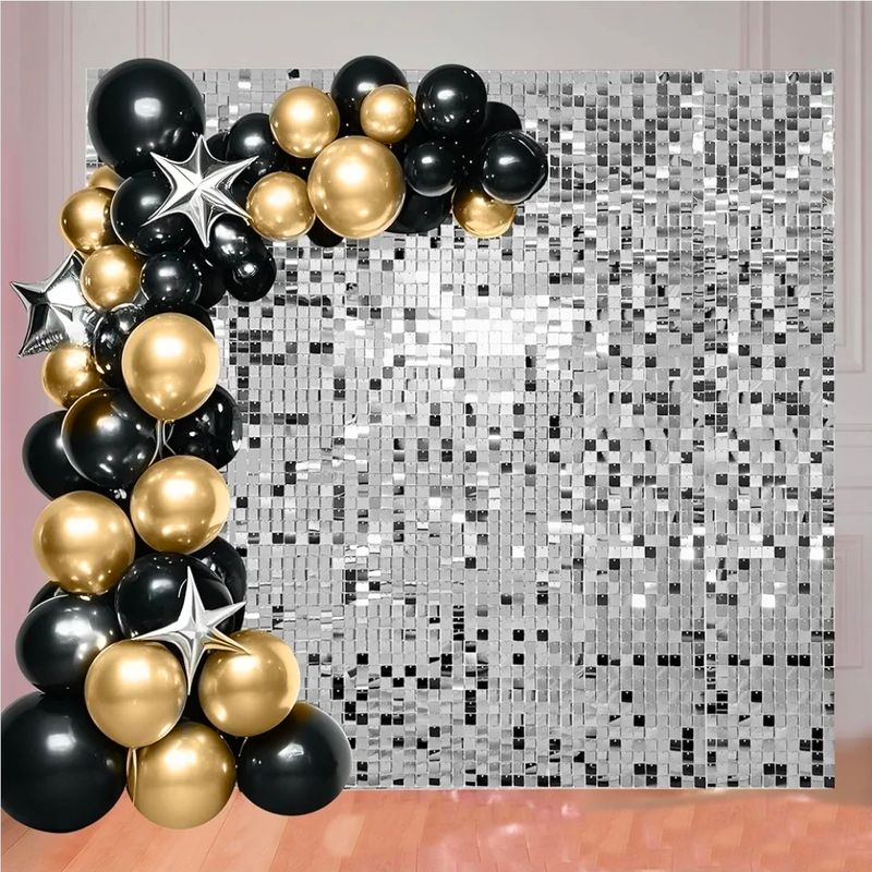 Silver Shimmer Wall