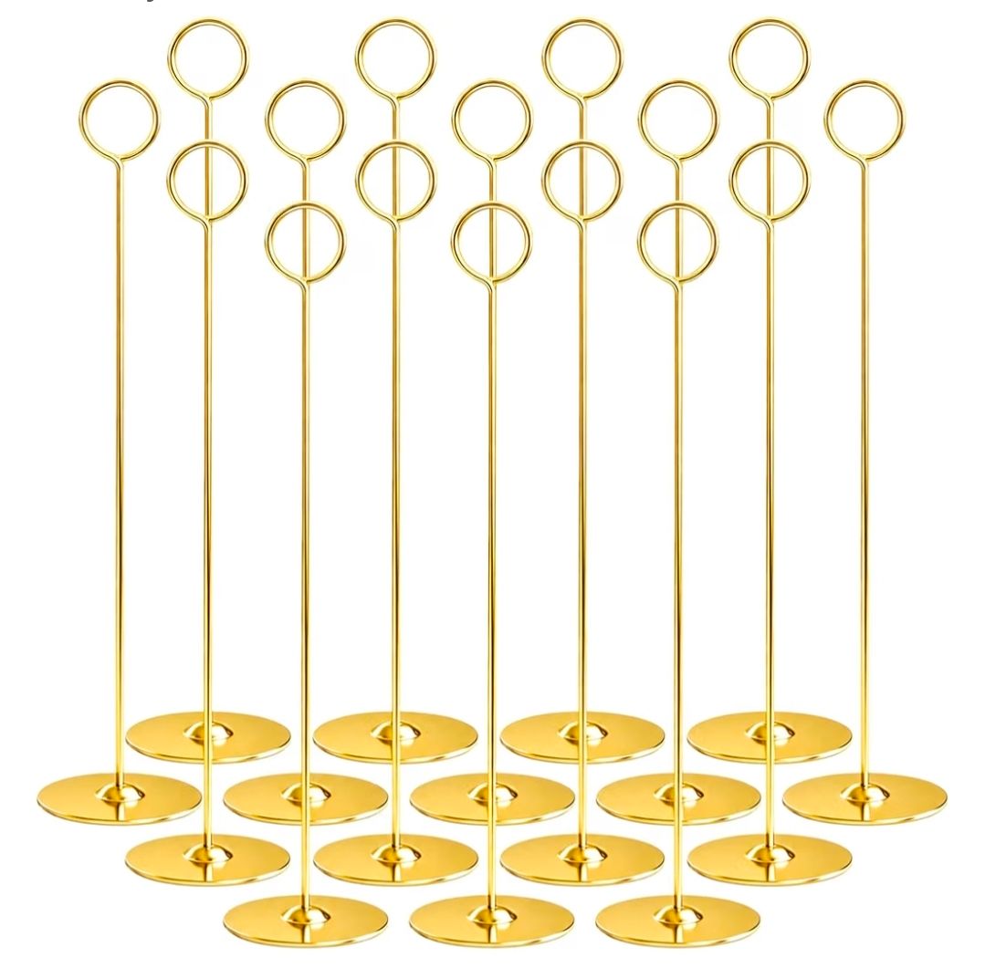 Gold Table Number Holders
