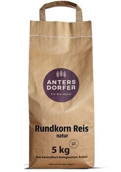 Rundkornreis Natur, 5 Kg Rundkornreis Natur, 5 Kg
