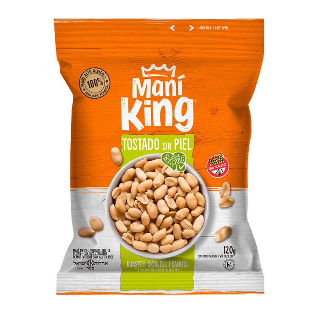 MANI KING TOSTADO SIN SAL x120 grs.