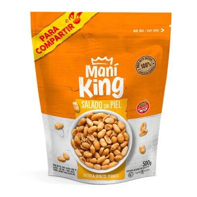 MANI KING FRITO CON SAL Doy Pack x500 grs.