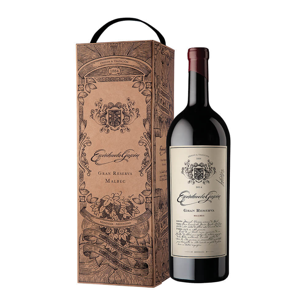 ESTUCHE ESCORIHUELA GASCON GRAN RESERVA MALBEC 1x3 lts