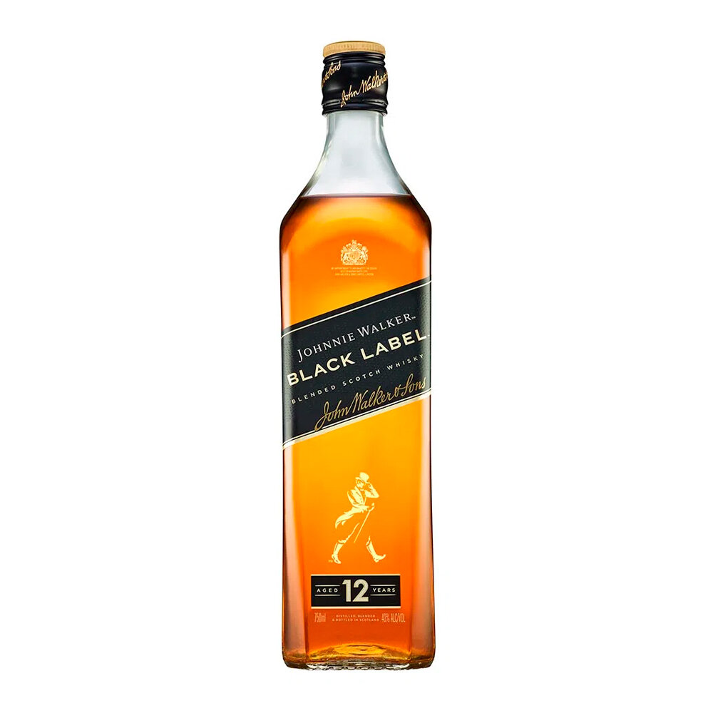 WHISKY JOHNNIE WALKER BLACK LABEL 1x750