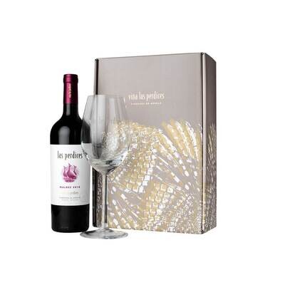 ESTUCHE LAS PERDICES MALBEC 1x750 + COPA