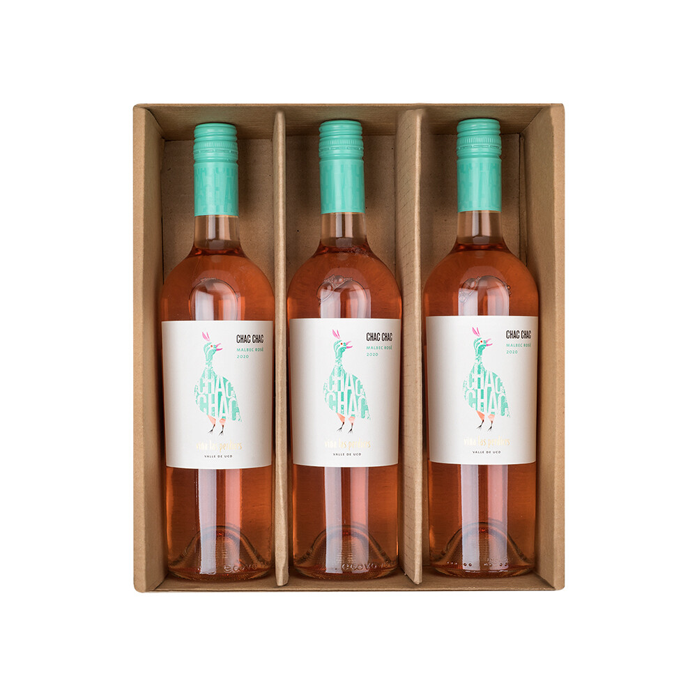 ESTUCHE CHAC CHAC MALBEC ROSE 3x750